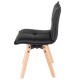 Lot de 2 Chaises Similicuir Noir KosyForm