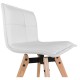 Lot de 4 Chaises Similicuir Blanc KosyForm