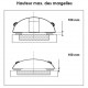 Anthracite Aluminium and Polycarbonate Pool Enclosure 430x854x84 Abrilios