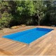 Piscina Madera Ubbink Azura 400x750 H130 Liner Beige