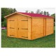 Garage in legno massello Habrita 21m2 con assi 28mm