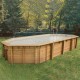 Pool Wood Ubbink Azura 400x750 H130 Liner Blue