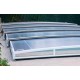 Pool Enclosure Low Telescopic Shelter Tapia pronto per l'installazione per piscina 800 x 400