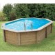 Piscina Madera Sunwater 490x300 H120cm Blue Liner Ubbink