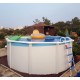 Piscina acima do solo TOI Canarias redonda 350xH120 com kit branco completo