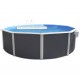 Piscina fuori terra TOI Canarias rotonda 460xH120 con kit completo Antracite