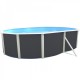 Piscine hors sol TOI Prestigio ovale 550x366x120 Anthracite