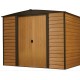 Habrita Metal Garden Shed 254x181xh201 Porte Scorrevoli