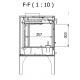 Poêle à Bois Ferlux Afar en Fonte sur pied 15.9 kW