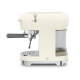 Smeg Espresso Coffee Machine 50's Cream Chrome