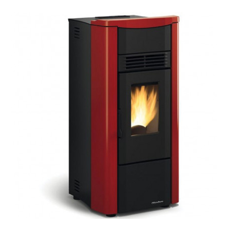 Extraflame Giusy Evo 2.0 7kW Estufa de Pellets Ventilada Borgoña