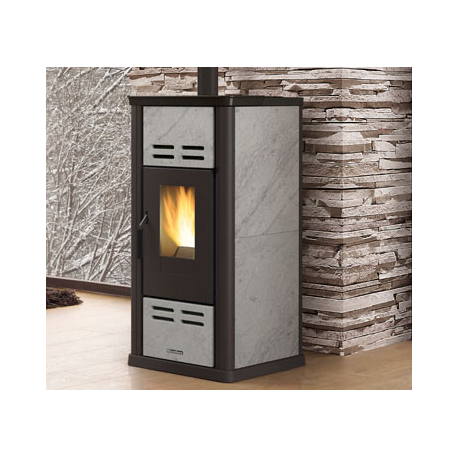 Extraflame Serafina Petra Evo Fogão a pellets ventilado 8kW Pedra Natural