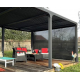 Curtain Side Awning Bioclimatic Pergola Habrita 3.6m