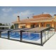 Capri 8.55x5m Trackless Telescopic Pool Enclosure