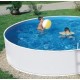 Piscina oval Azuro 5.5x3.7x1.2 Independente ou Inground White