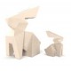 Statua di design del coniglio Usagi Origami Vondom
