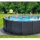 Piscina tubular de grafite Intex 4,78 x h1,24m