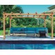 Valencia 4x4m 16m2 vrijstaande massief houten pergola