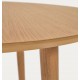 Extendable Round Table 90 to 170x90 wood oak Quio VeryForma