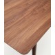 Extendable Rectangle Table 200 to 260x100 Walnut Wood Ela VeryForma