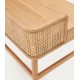 Essenhouten en rotan bureautafel 105 x 62 Axi VeryForma