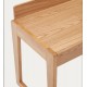 Ash Wood and Rattan Office Table 120x60 Andu VeryForma