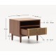 Comodino in legno e cassetto in corda 51x45 Ela VeryForma