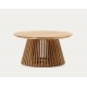 Natural teak wood side table Jet 50 cm VeryForma