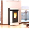 Poêle à granulés La Nordica Extraflame Lucia 12 kW ventilé Taupe