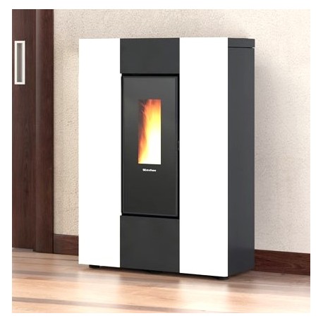 La Nordica Extraflame Marilena Plus AD 8kW Estufa de Pellets Estrecha Negra