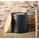 Fractio Wood Pellet Storage Tank Steel and Bamboo Dixneuf Design