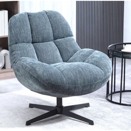 Molo Fabric Swivel Chair Blue VeryForma