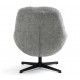 Fauteuil Pivotant Molo tissu gris VeryForma