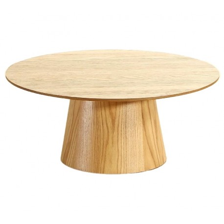 Olen Round Coffee Table in VeryForma oak wood veneer