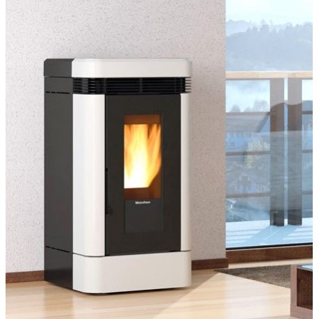 Lucia Plus Pelletofen mit Kanal 12 kW La Nordica Extraflame Weiß