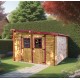 Lavan Wooden Garden Shed 3.00x3.30 Habrita 10m2