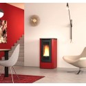 Poêle à granulés canalisé Dahiana Plus VFS 10 kW La Nordica Extraflame Bordeaux