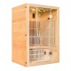 Infrared Twin Panoramic 2-Seater Sauna in VerySpas Spruce