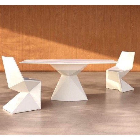 Vertex Tafel & 2 Stoelen Set Vondom Wit