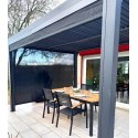 Bioclimatic Pergola 2 Side Curtains 10.80 m2 anthracite aluminium Habrita